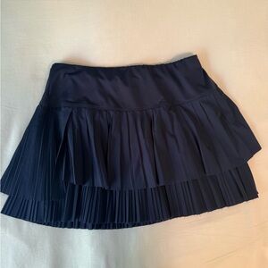 Lucky in Love Navy Tiered Tennis Skirt
